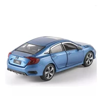 simulation 1 32 honda civic open door alloy childrens toy car model ornament birthday christmas new year gift blue car