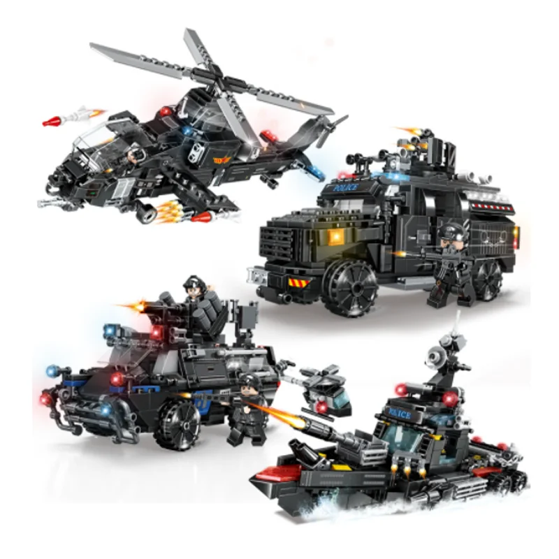 

The new 2022 Military Warfare Special Forces is compatible with Lego building boy Special Police assembling toy weapons