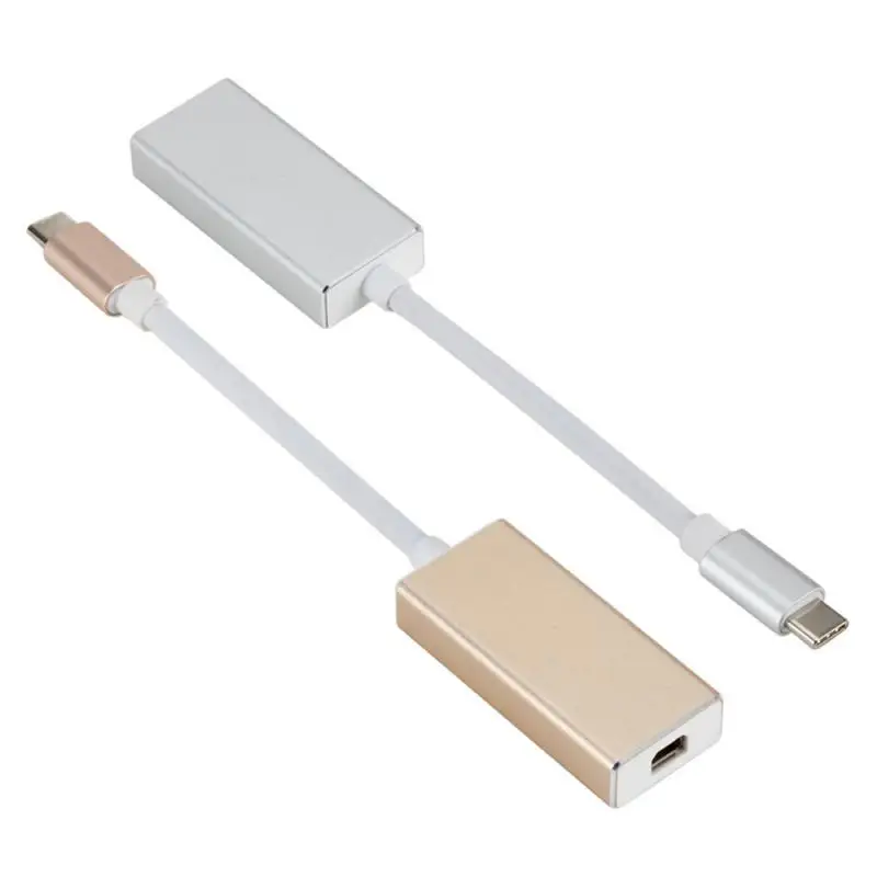 

Переходник USB Type-C на Mini DisplayPort DP C 3.1, поддержка 4K HDTV, переходник «Папа-мама» для Macbook, компьютерные кабели