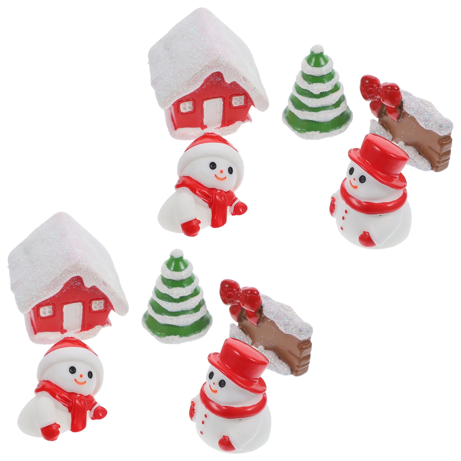 

Xmas Elements Figure Lovely Mini Decor Christmas Party Favors Adorable Miniature Model Decors