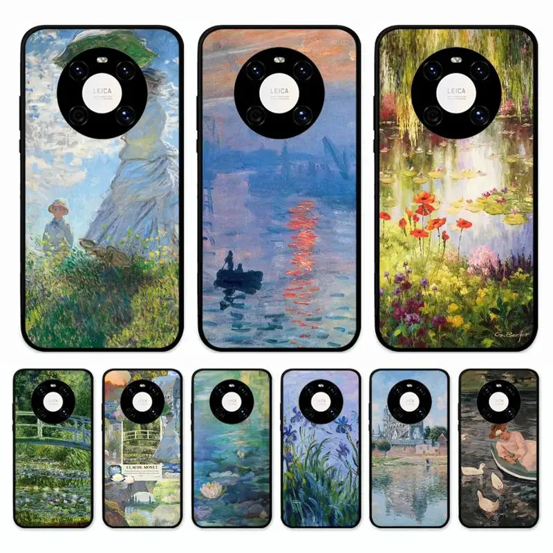 

Claude Monet Phone Case for Huawei Mate 20 10 9 40 30 lite pro X Nova 2 3i 7se