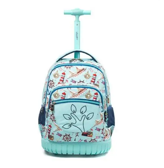 school rolling backpack kids School bag on wheels Children wheeled backpack student Travel Rolling Luggage backpack Trolley bags