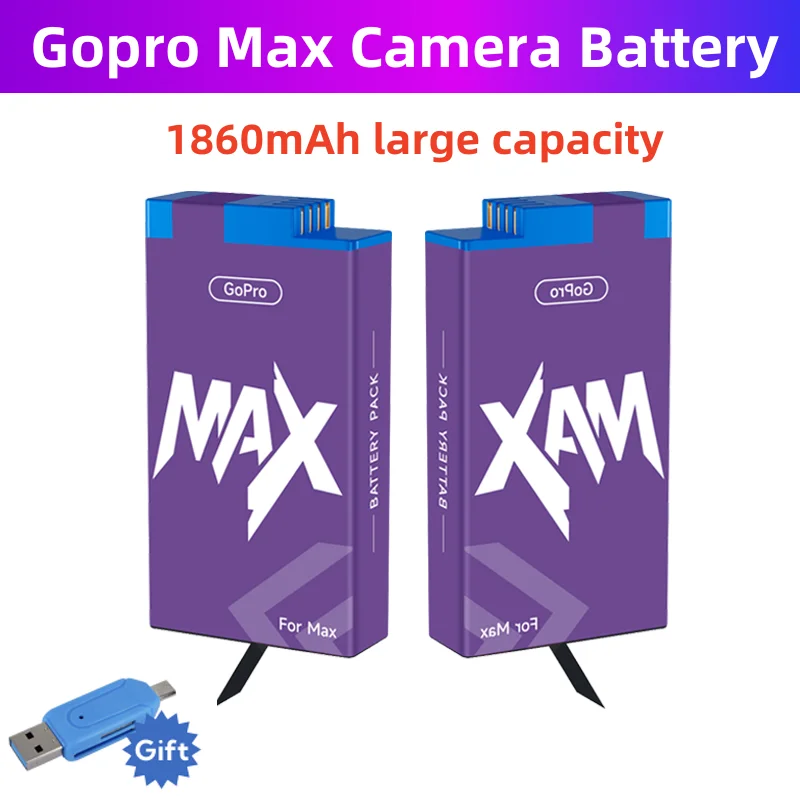 PALO 1860 мАч аккумулятор для камеры Gopro Max gopro аккумуляторная батарея 360 аккумуляторы