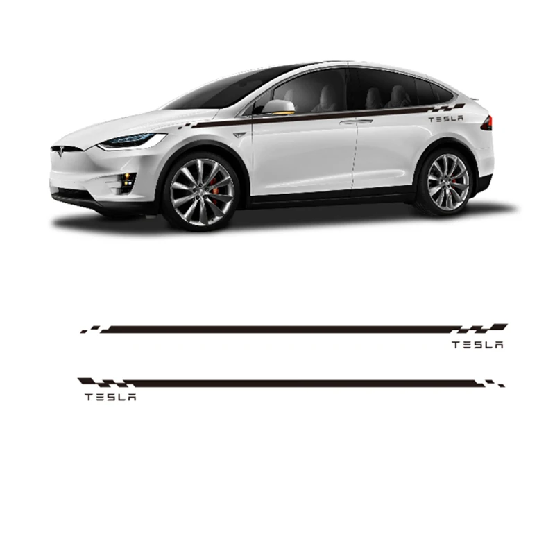 

Car Door Waist line PVC Decals Sticker For Tesla Model 3 S X Y Logo Body Waistline Badge Emblem Decoration Sticker Accessories