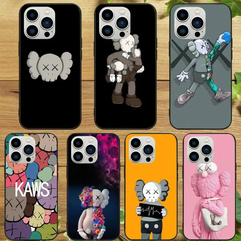 K-Kaws-милый чехол для телефона iPhone 14 13 12 11 Pro Max mini XS XR