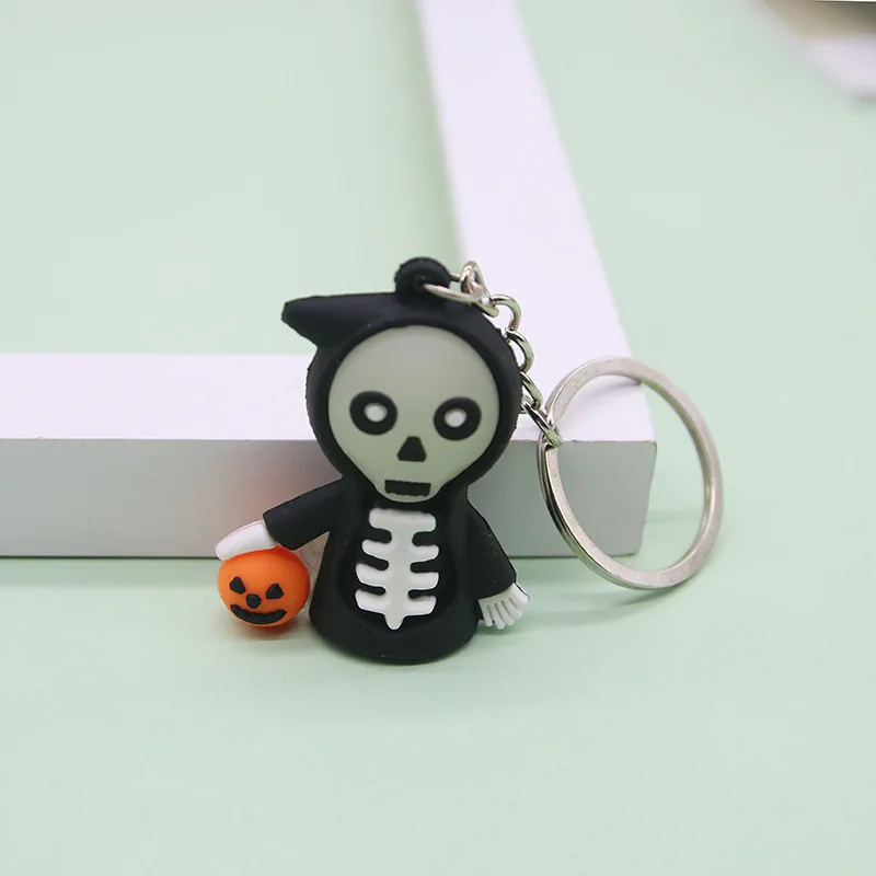 

Halloween Key Chain Pendant Car Key Chain Accessories Cartoon Silicone Doll Backpack Small Pendant Toy