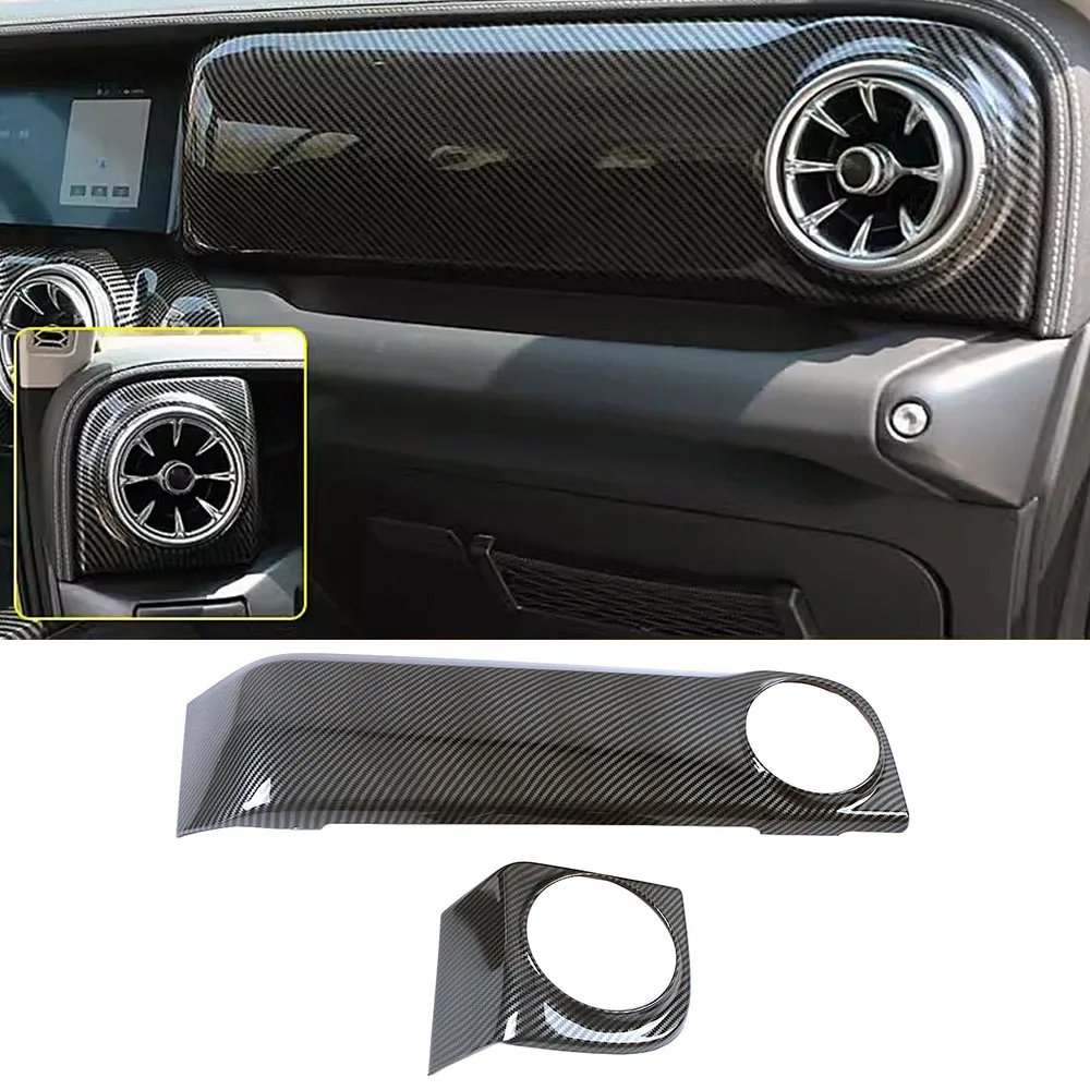 

Для GWM Tank 300 2021-2024 карбоновые аксессуары для интерьера, переключатель подъема окна, центральная консоль, переключатель передач, крышка выхода воздуха, накладка