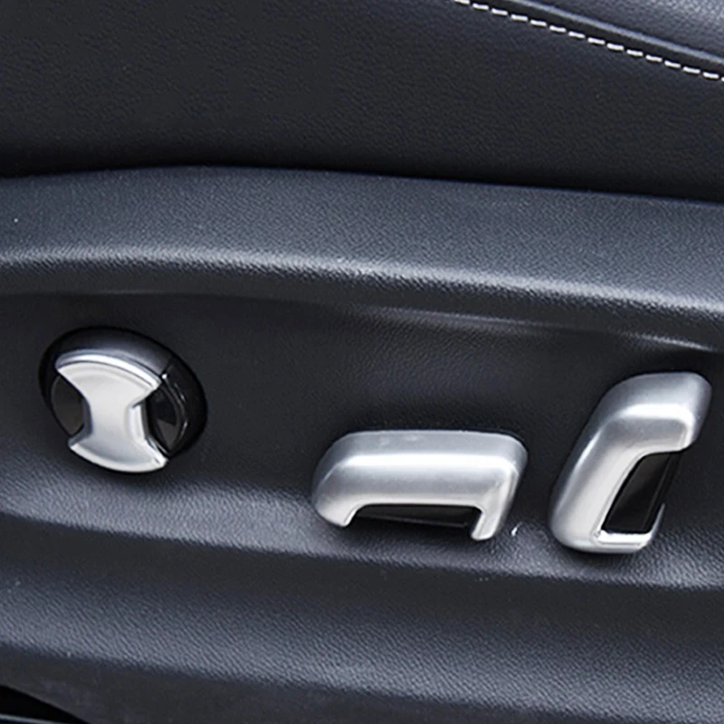 

For Touran 2016 2017 2018 2019 ABS Matte Car Seat adjustment Switch Cover Trim High match accessories car styling 6pcs