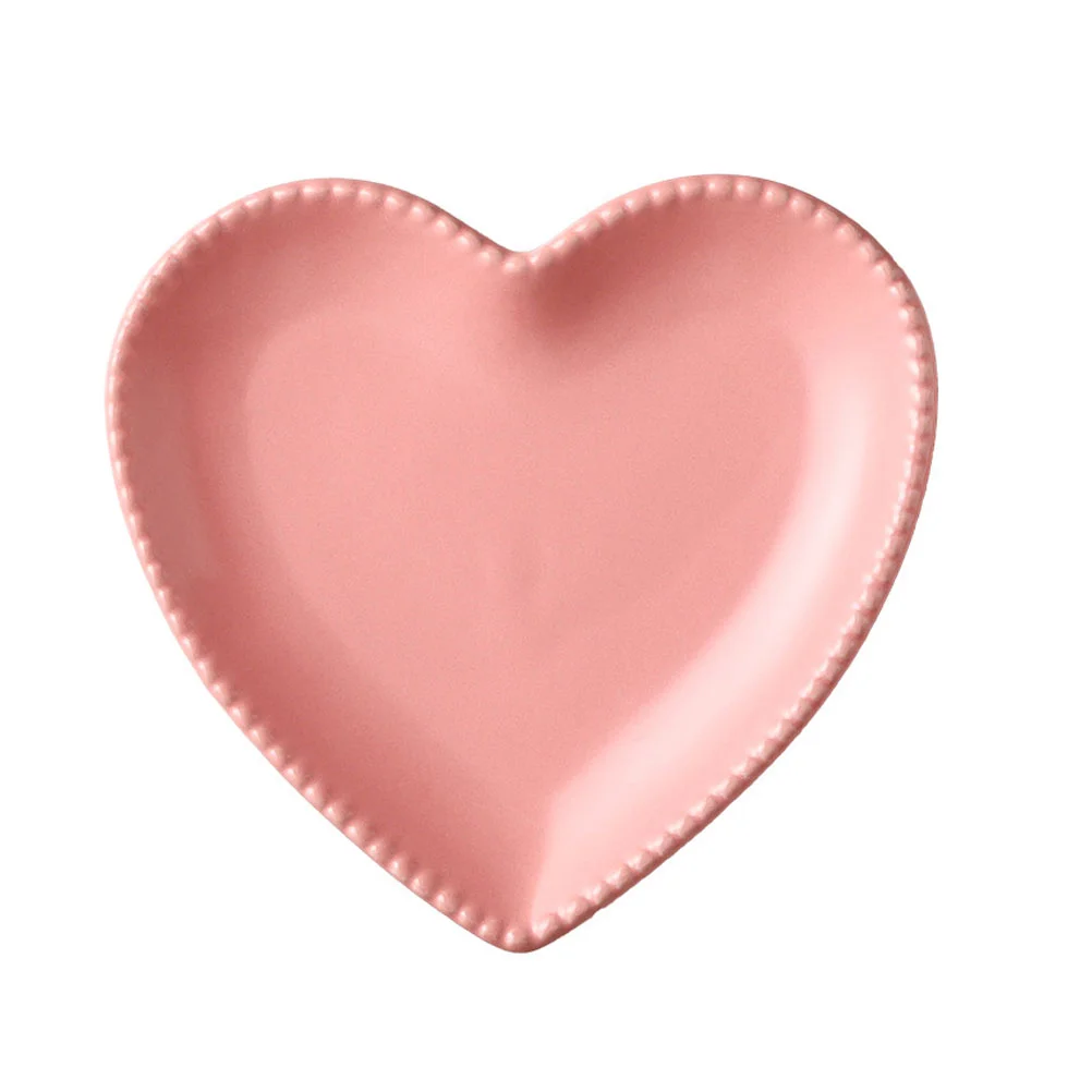 

Creative Heart-shaped Fruits Serving Plate Salad Tray Breakfast Plate for Home