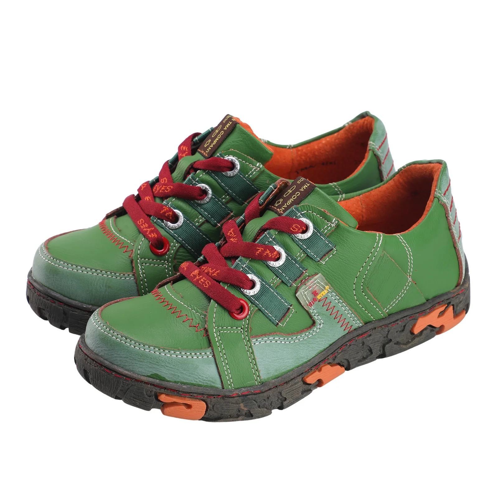 Женские кроссовки из натуральной кожи на плоской подошве для улицы - купить по