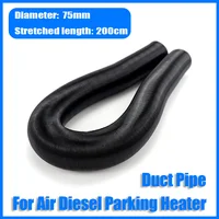 For Air Diesel Parking Heater Ducting Duct Pipe Tube Hose 75mm Stretched Length 100-200cm For Eberspacher Airtronic Webasto