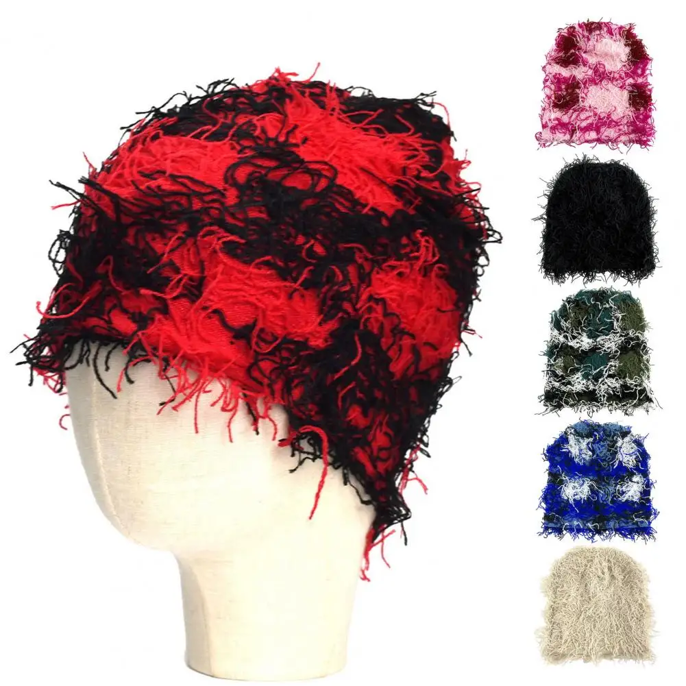 

Мягкие Женские уютные зимние шапки унисекс Пушистые вязаные защитные головные уборы с противоскользящим эластичным мягким теплым черепом для пар