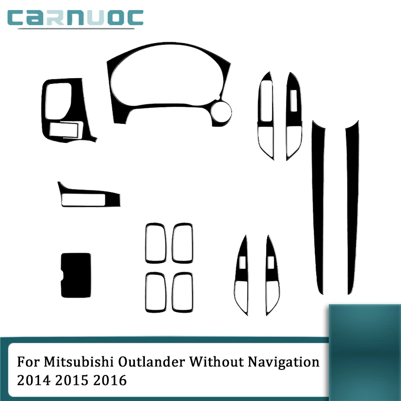 Для Mitsubishi Outlander без навигации 2014 2015 2016 автомобильные аксессуары ABS глянцевые