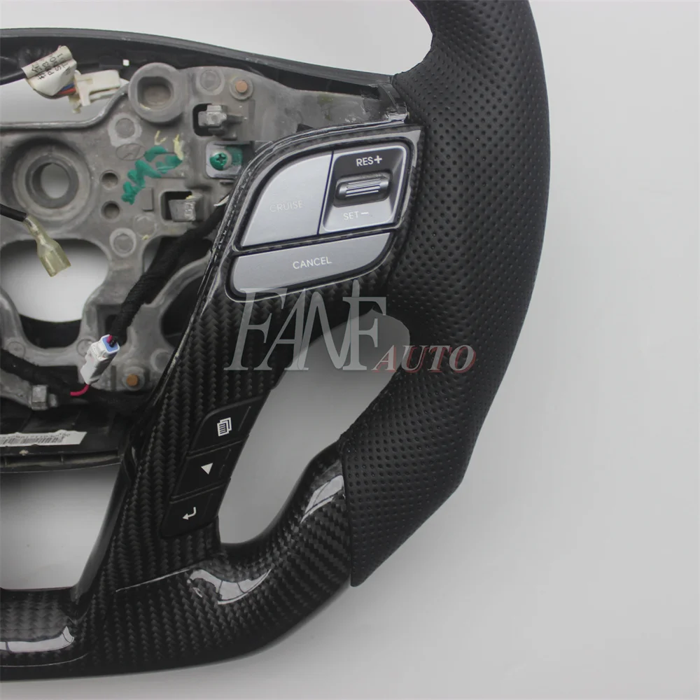 Сменное рулевое колесо из углеродного волокна с кожей для Hyundai IX45 SANTA FE 2013-2018