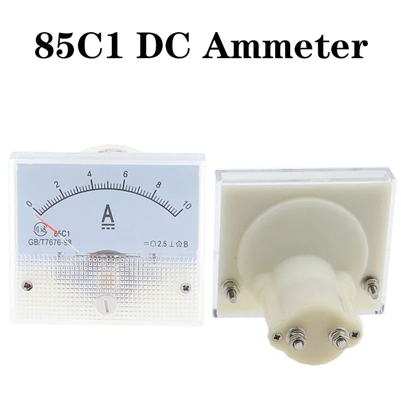 85C1 DC Аналоговый панельный Вольтметр Амперметр индикатор 1A 5A 10A 20A 30A 50A 75A 100A 150A 200A