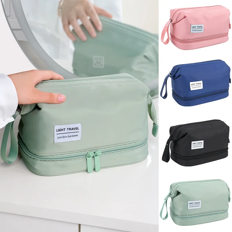 Large-Capacity Travel Makeup Bag Multifunction Cosmetic Pouch Women Portable Toiletries Organizer Waterproof Bathroom Washbag