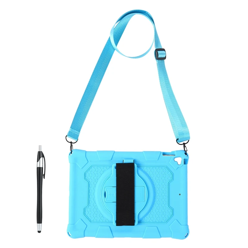 

Silicone Case for iPad 10.2 2020 2019 iPad Air 10.5 2019 iPad Pro 10.5 2017 Anti-Drop Tablet Case with Pen and Strap