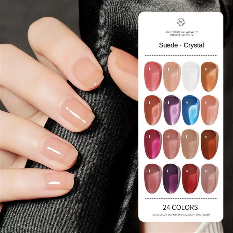 

25 Colors Nail Polish Soft Ice Permeating Jelly Color Fashionable Colour Permanent Varnish Hybird UV Acry Nail Art Soak Off Gel