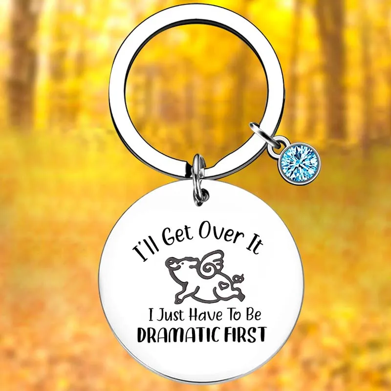 

Inspirational Keychain Pig lover gift Key Chain Pendant Jewelry Daughter Sister Friends birhtday gift Funny Pig gift