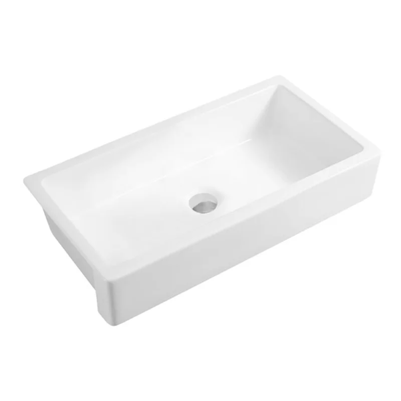 

36" W Farmhouse/Apron Front White Ceramic Kitchen Sink