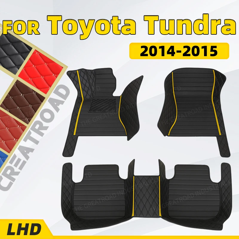 

Custom Car Floor Mats For Toyota Tundra 2014 2015Auto Foot Pads Automobile Carpet Cover interior accessories