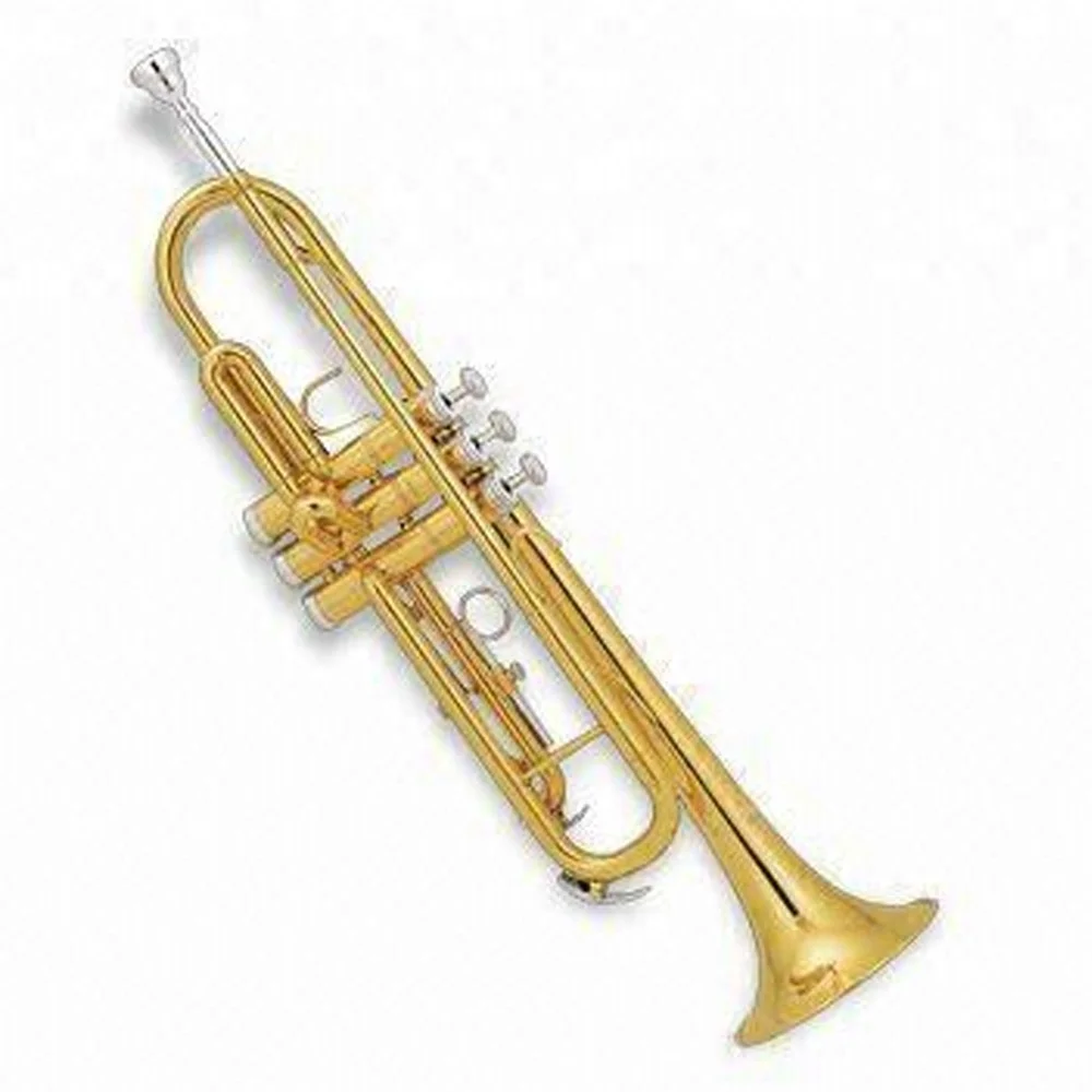 

Popular grade good quality Chinese cheap trumpet in gold lacquer