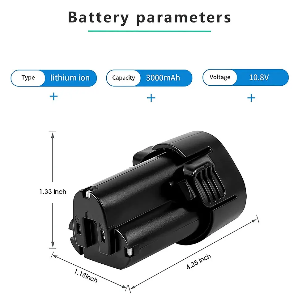 Литий-ионный аккумулятор 10 8 В 12 3 Ач 3000 мАч для Makita BL1013 BL1014 194551 -4 TD090D TD090DW LCT203W LCT204