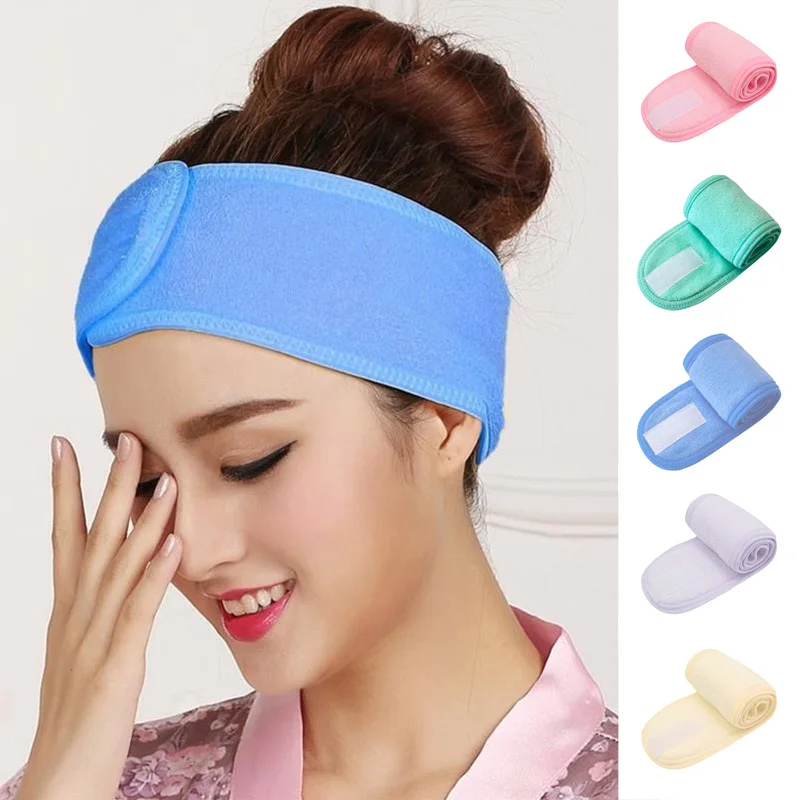 

Yoga Headband Soft Toweling Hair Accessories Face Washing Bath Makeup SPA Hair Band Sport Hoop Headband Water Absorbing Sweat