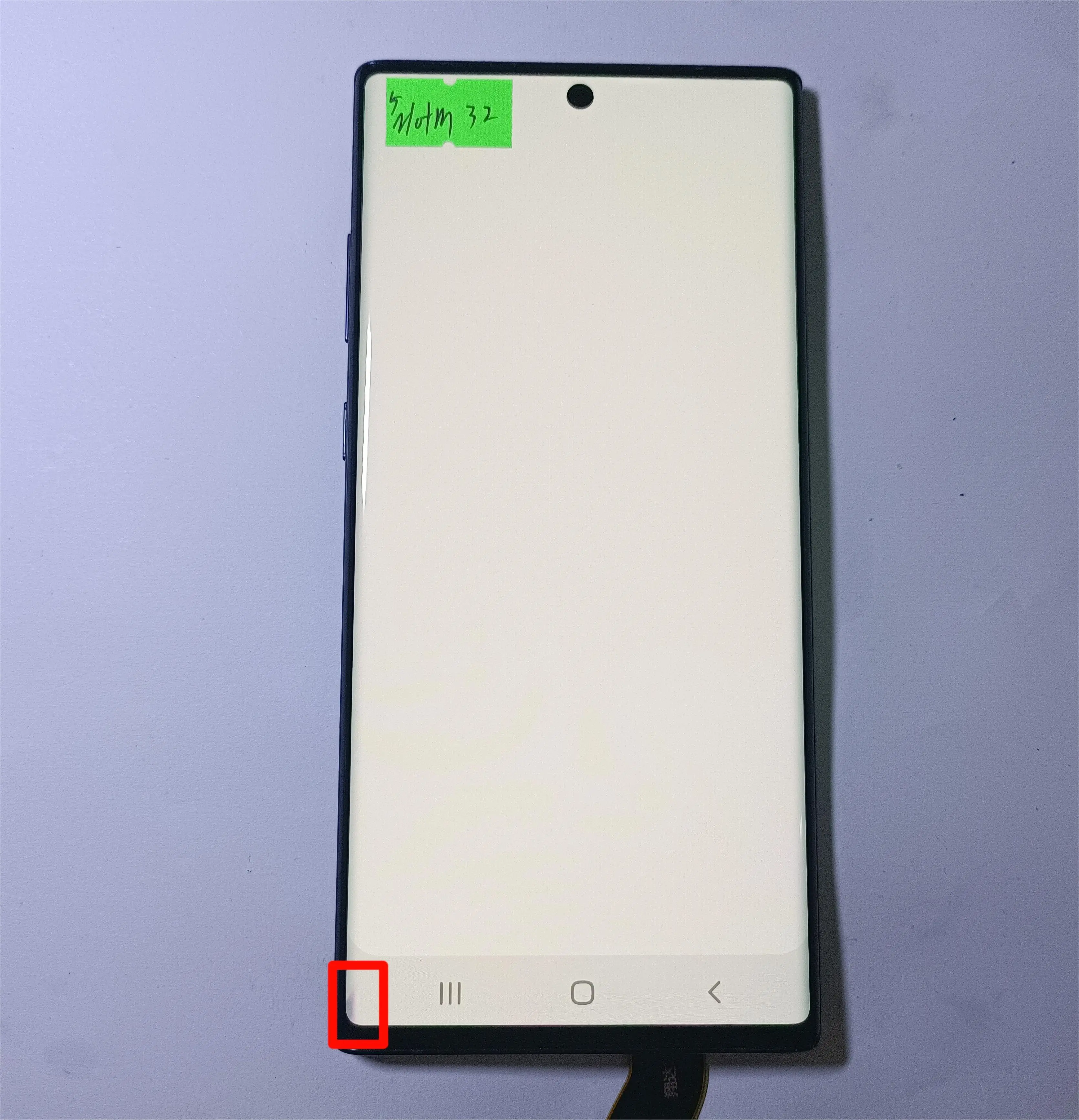 Оригинальный телефон Galaxy Note 10 Plus SM-N975F N9750 N975U N975D/S экран с черными точками и яркими тенями с рамками