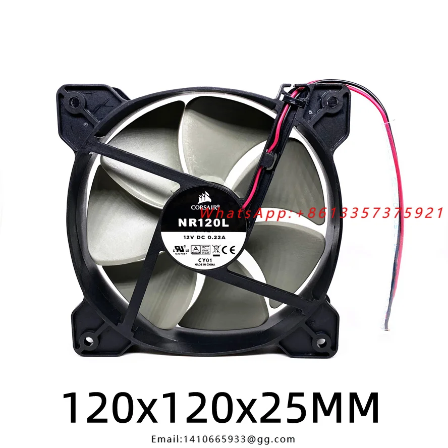 Фото Вентилятор охлаждения для корпуса ПК Corsair 12025, 120x120x25 мм, 12В 0.22А, 2-контактный №1