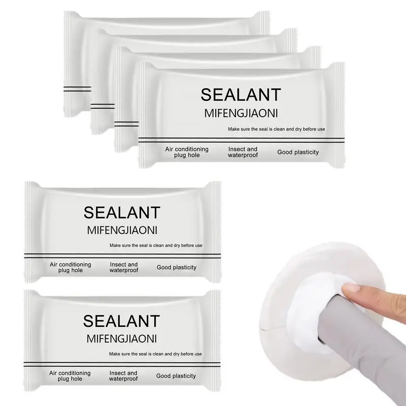 

6PCS Mastic Clay Waterproof Sealant for Wall Holes Home Wall Hole Sealing Glue Wall Hole Fillers Wall Mending Mud Block Repair