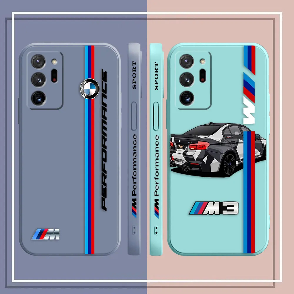 Case For Samsung Galaxy A90 A80 A70 A60 A50 A40 A30 A20S A20 Note 20 10 Pro Plus Lite Ultra 4G 5G Case  Luxury M3-BMW Sports Car