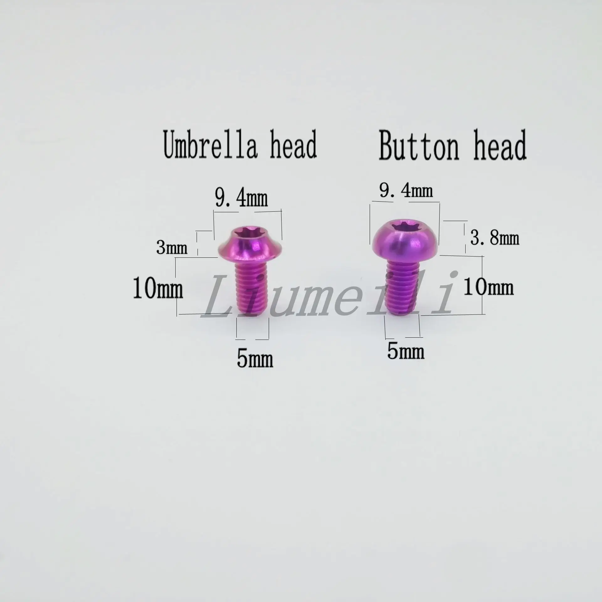 Фото Титановый Ti-болт Liumeili M5x10mm T25 Torx Head Ti M5, винты для велосипеда, дисковые тормоза, роторы для горного и дорожного велосипеда №2