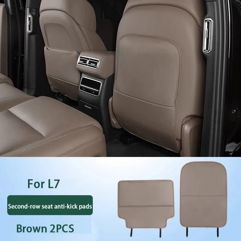 

Для Li Lixiang L6 L7 L8 L9 Автомобильные подкладки для сидений в второй ряде, защитные накладки для спинки сиденья с карманом-органайзером для интерьера