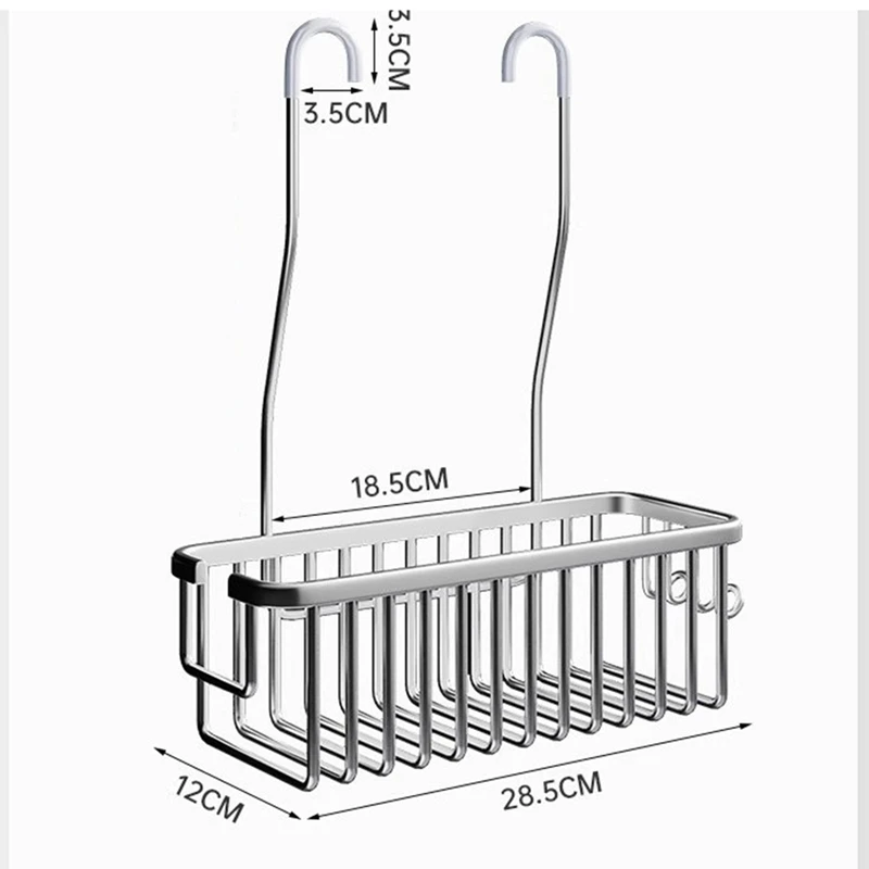 ABHG Съемная корзина для ванной комнаты держатель шампуня без перфорационных