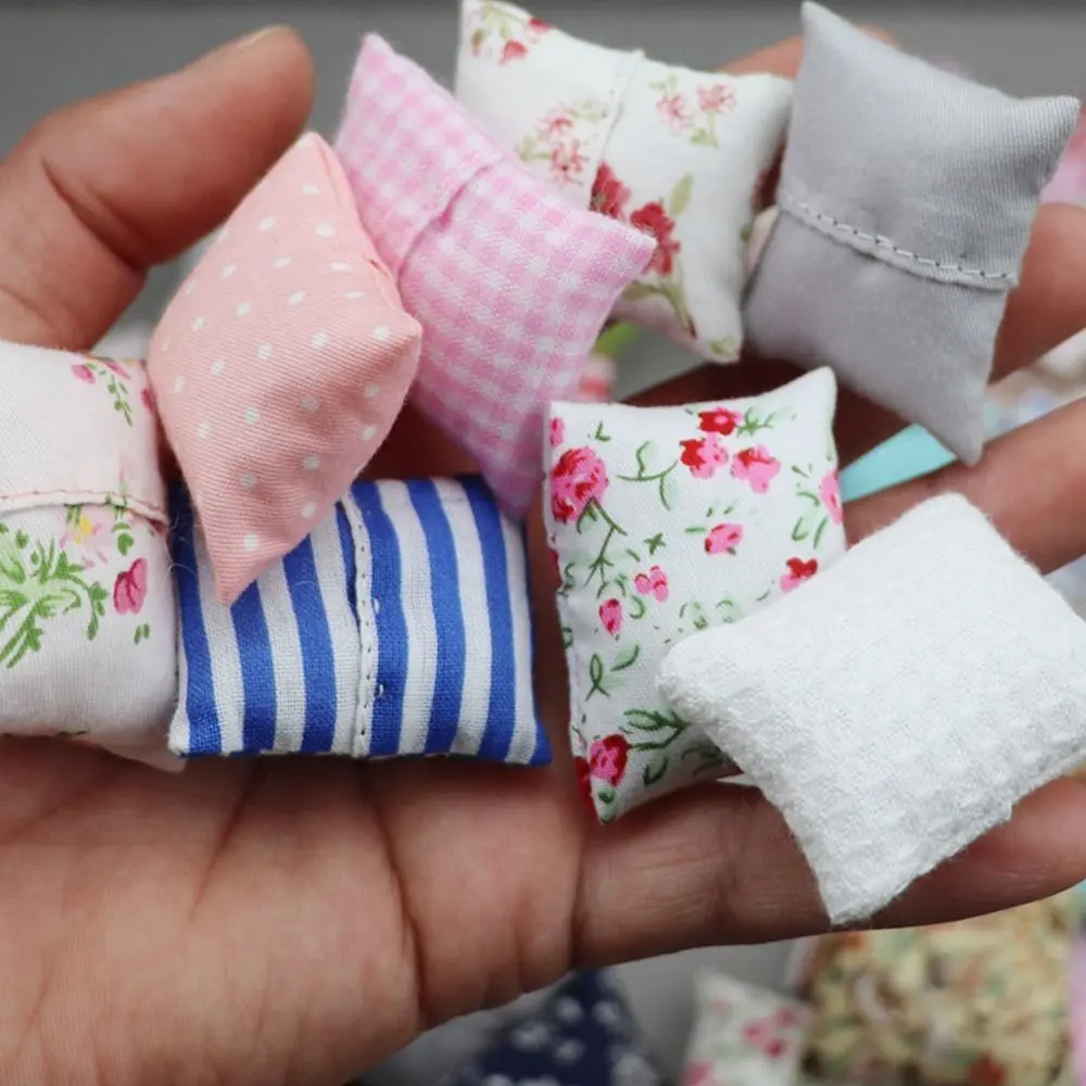 Миниатюрные подушки для кукольного домика из искусственного хлопка 4 шт