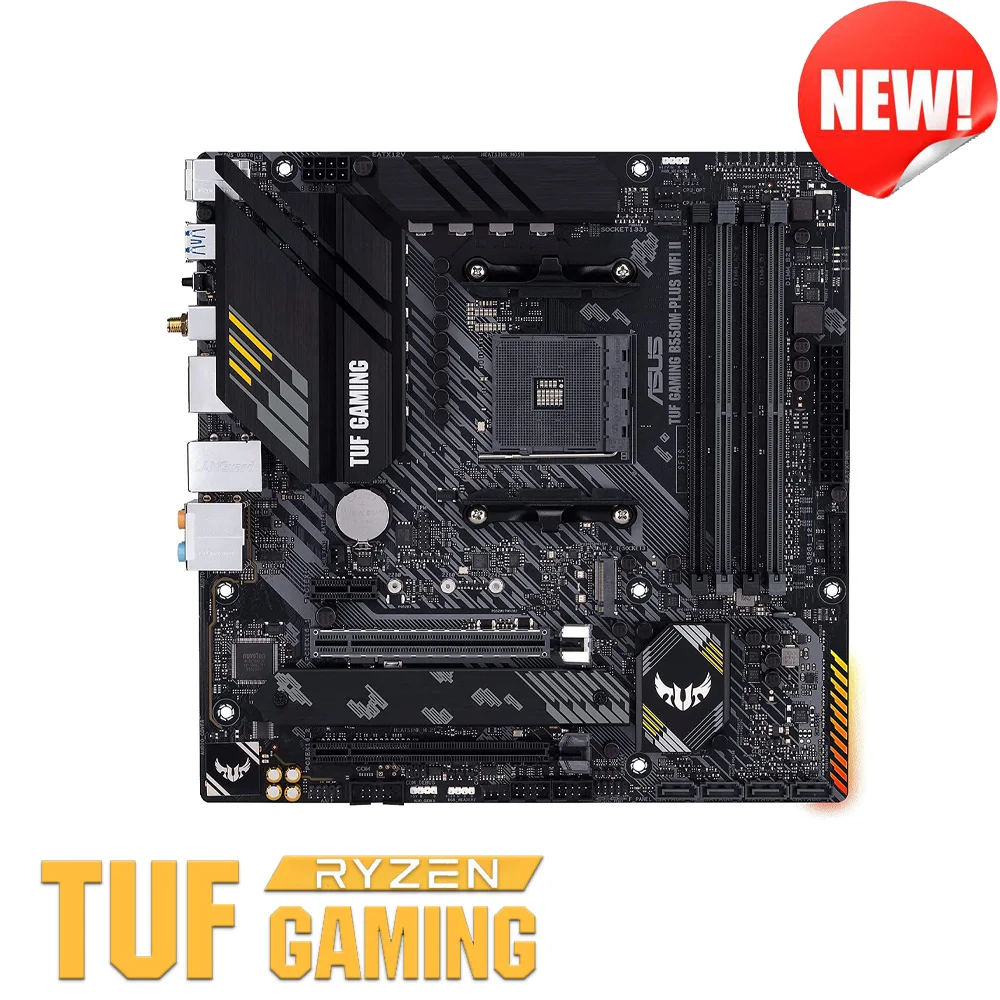 Asus TUF GAMING B550M-PLUS WIFI II B550 с комплектом материнской платы Ryzen 7 3700X PCI-E 4 0 DDR4 128 ГБ