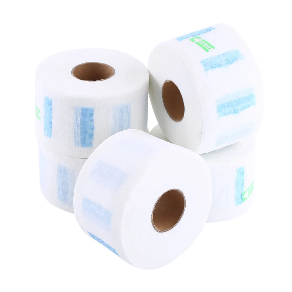 

5Pcs/Set White Disposable Neck Covering Paper Rolls Hair Cutting Accessory Hairdressing Tools