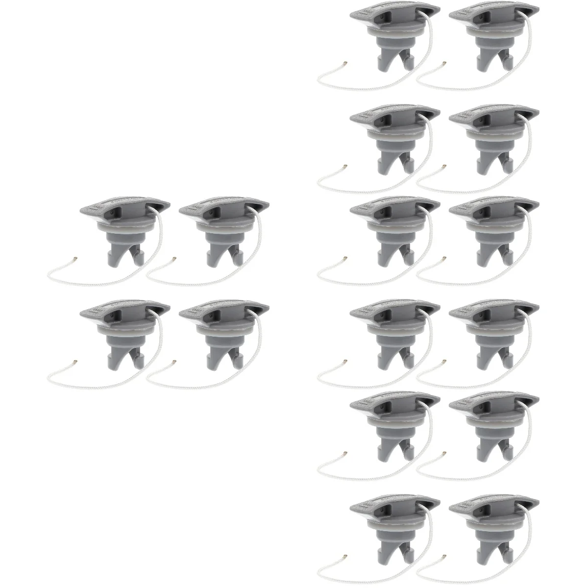 

16 pcs Air Valves Adapter Air Connector Cover Kayak Boat Parts