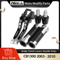 motorcycle aluminum brake clutch levers handlebar hand grips ends for honda cb1300 2003 2004 2005 2006 2007 2008 2009 2010