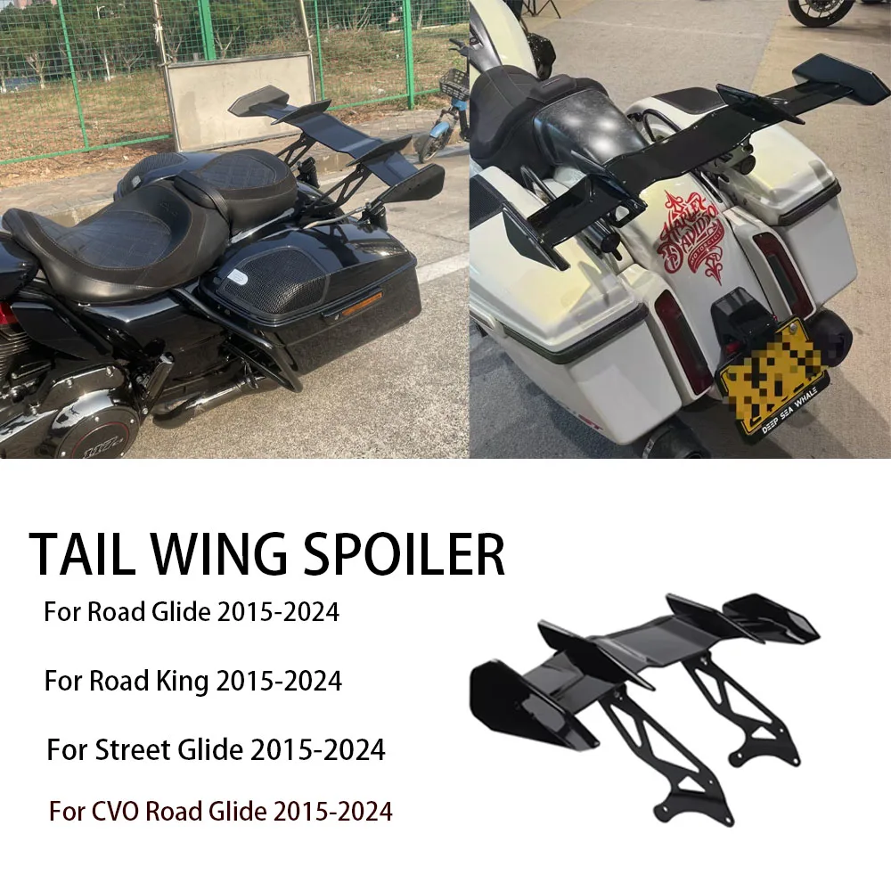 Съемный для Harley Touring CVO Road Glide Street King 2015-2024 задний спойлер мотоцикла хвостовое