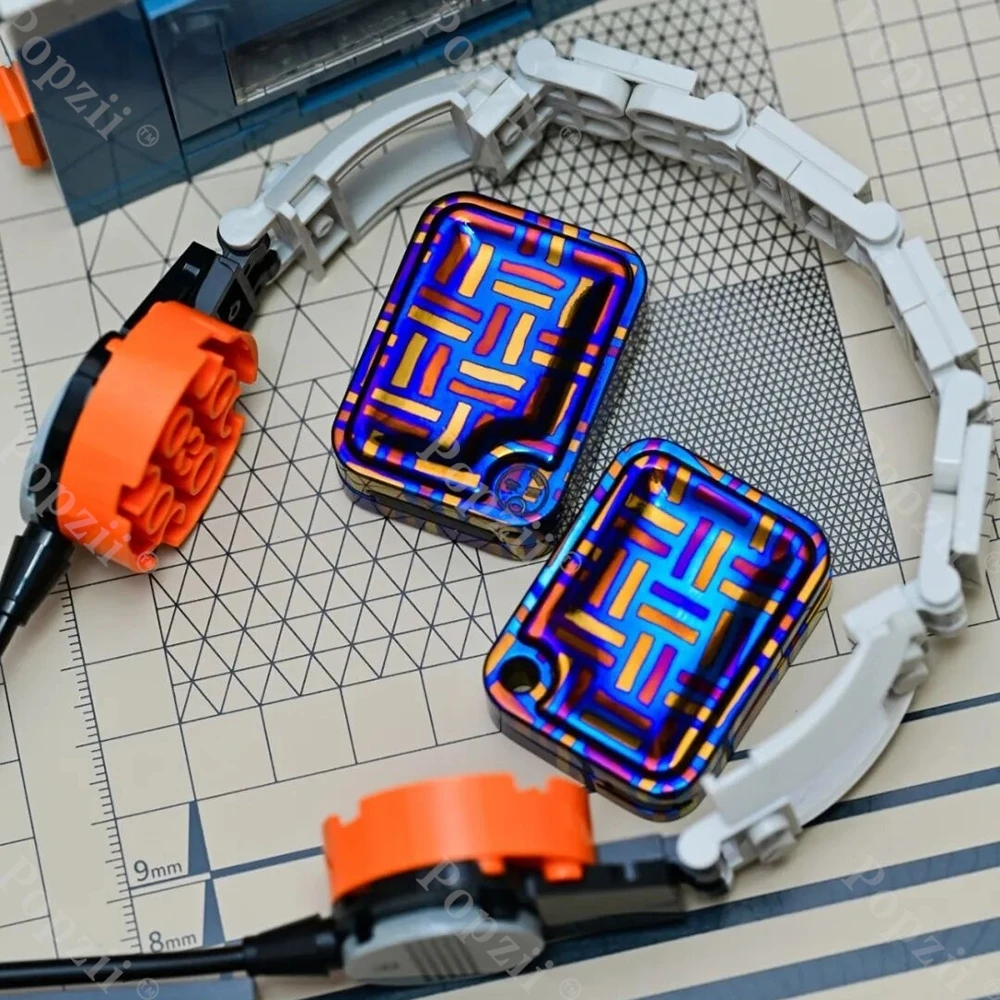 Фото BPMODS Timascus Nine Palaces Fidget Slider: Оригинальный дизайн, игрушка-антистресс, снимающая тревогу, с выдвижным механизмом, по цене поставщика №5