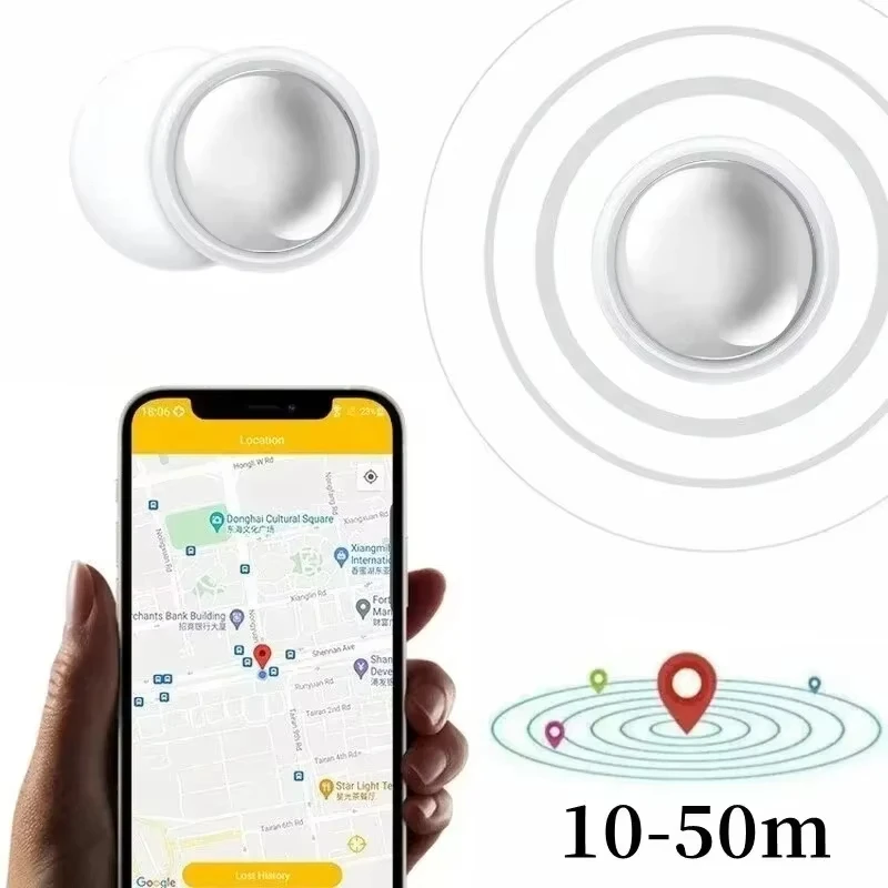 Фото Умный мини-трекер Xiaomi Bluetooth 5.4 GPS: круглый GPS-трекер для отслеживания домашних животных, детей, сумок, кошельков. Устройство для поиска и определения местоположения (аналог AirTag) для умного дома. №2