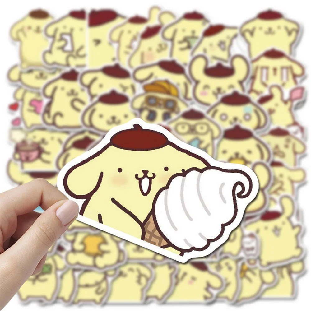 10/30/50 шт. милый помпон Пурин Наклейки Kawaii Sanrio Детские наклейки Игрушки DIY чехол для