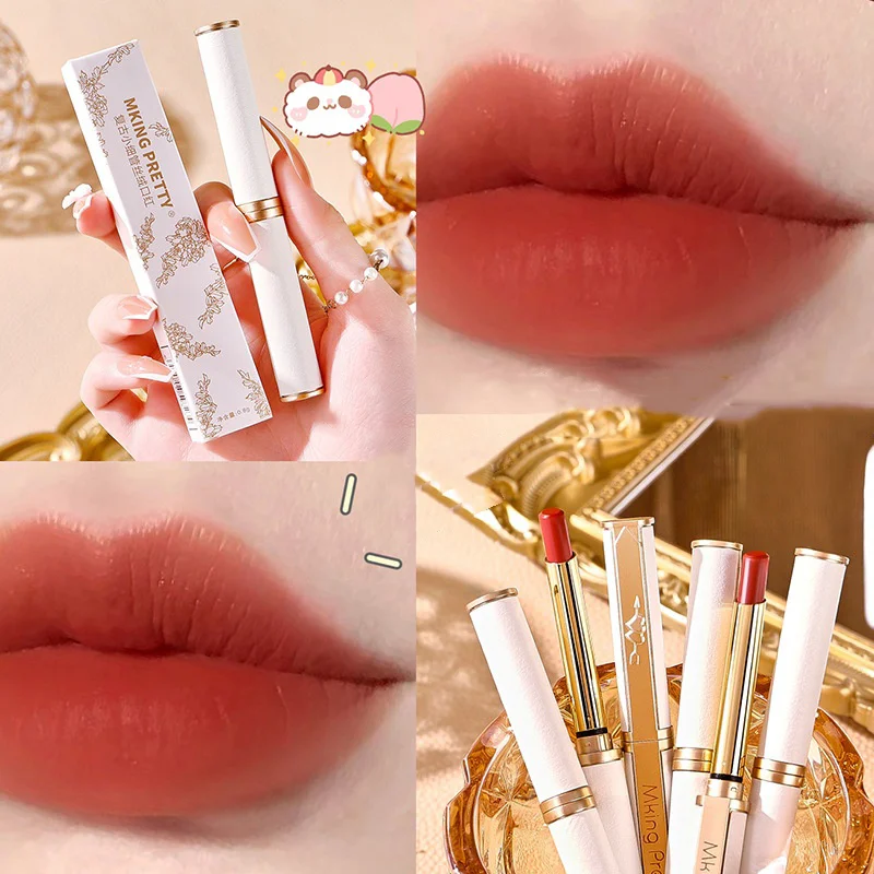 

6-Color Moisturizing Matte Velvet lipstick Whitening Fine Heel Lipstick Long-Lasting Waterproof Sexy Women's Lip Gloss Cosmetics