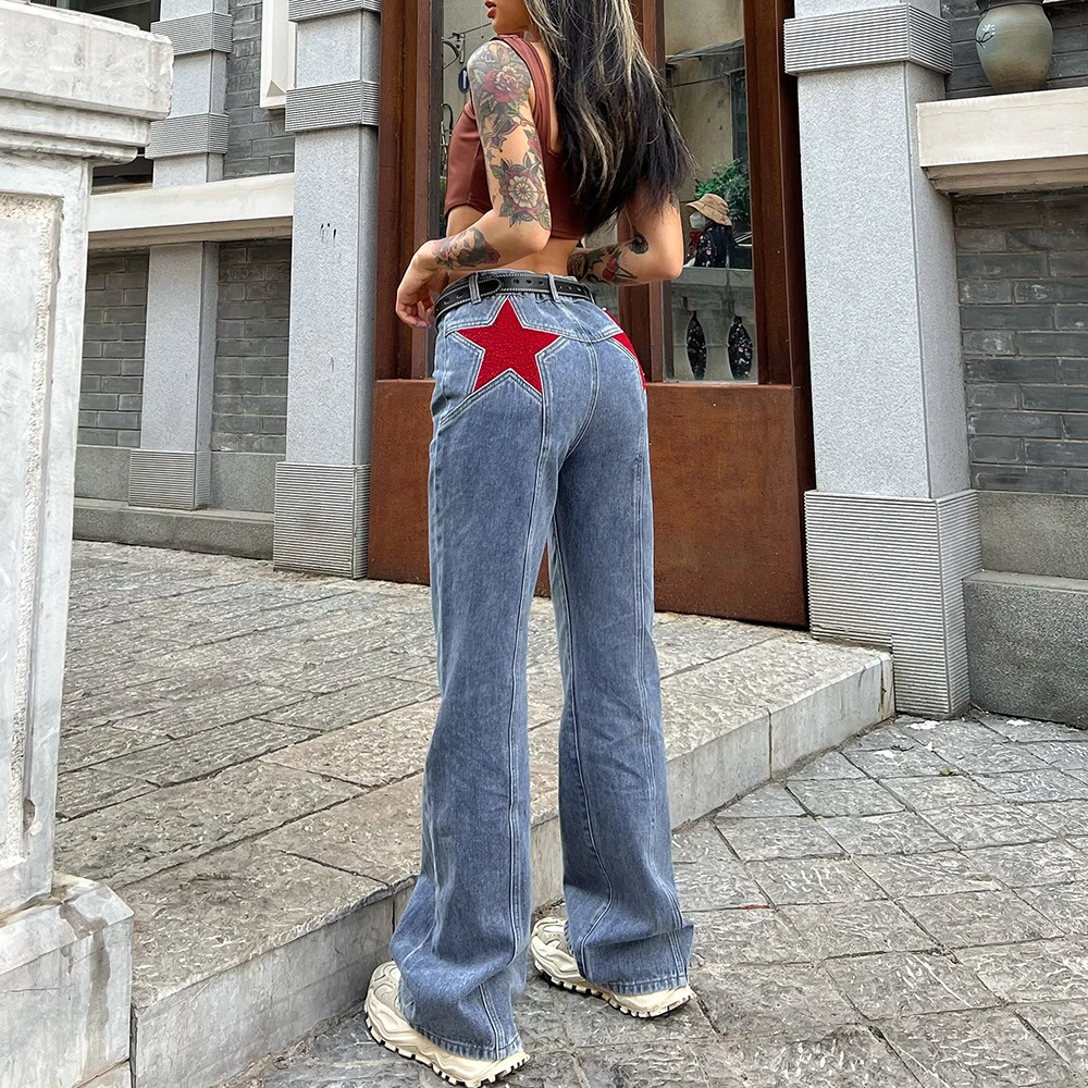 Женские расклешенные джинсы с флисовой подкладкой повседневные хлопковые