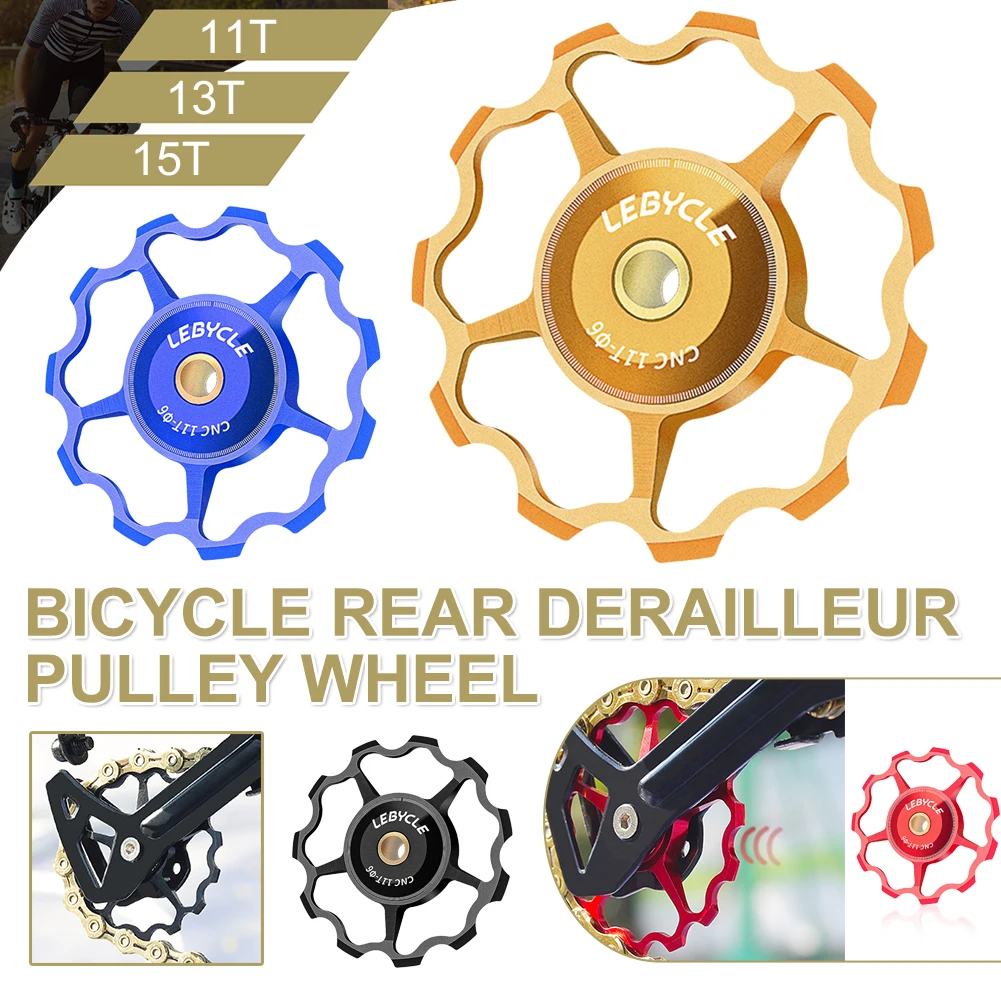 

11T/13T/15T Bicycle Rear Derailleur Pulley Jockey Steel Bearing Bike Aluminum Alloy Guide Roller Mountain Road Bike Accessories