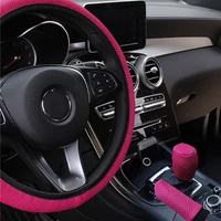 car steering wheel cover gearshift handbrake cover protector decoration breathable for renault opel lada nissan vw tesla ford