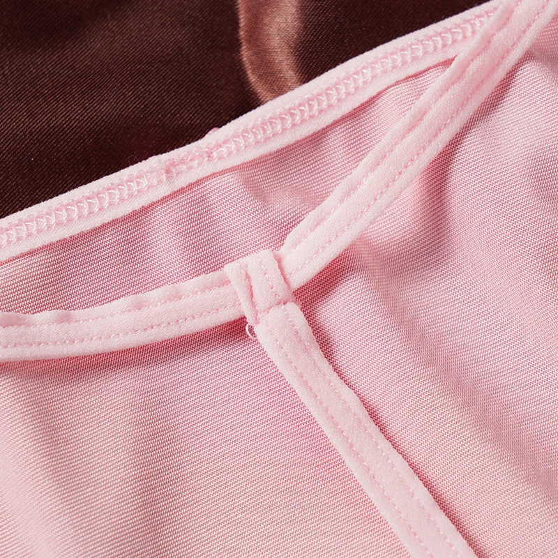 Женские атласные трусики M-2XL однотонные сексуальные стринги новое нижнее белье