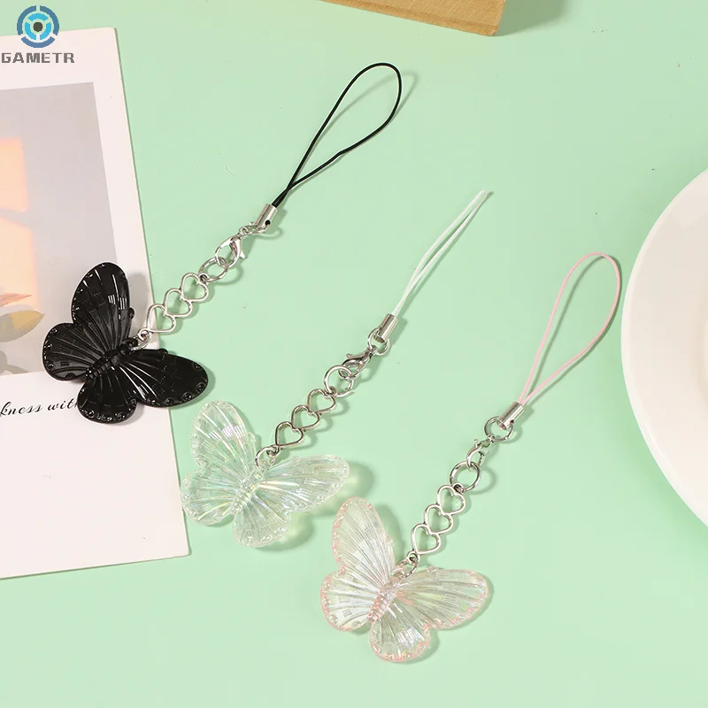 Милый крутой яркий брелок-бабочка